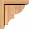 Ekena Millwork Ridgewood Smooth Corbel w/Backplate, Western Red Cedar, 7 1/2"W x 8"D x 8"H COR08X08X08RID01SWR - alternate 3